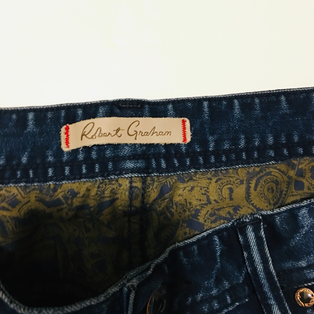 Robert Graham  Classic Fit Straight Leg Blue SZ 32 - Picture 7 of 8